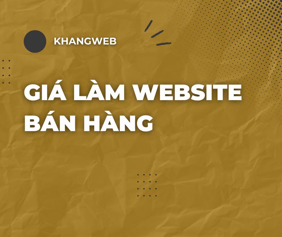 Giá làm website bán hàng