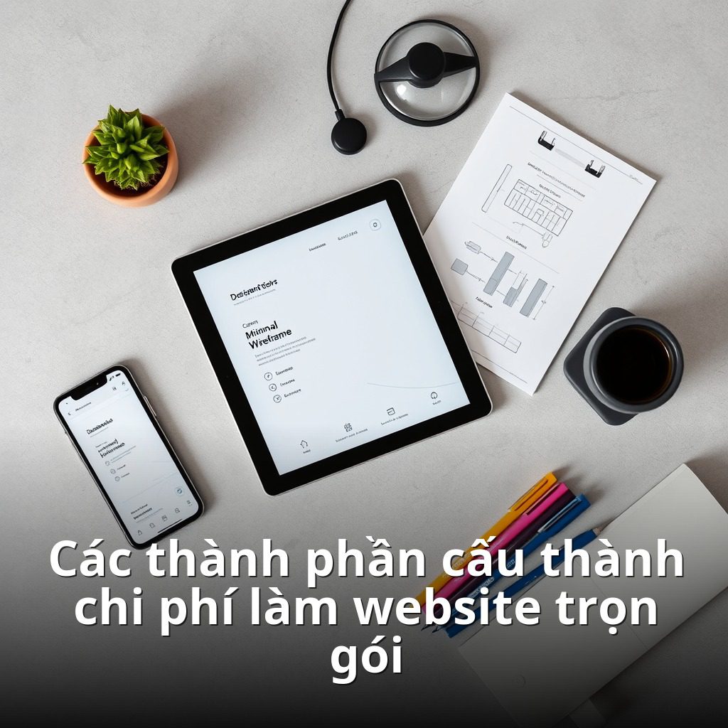 Các thành phần cấu thành chi phí làm website trọn gói